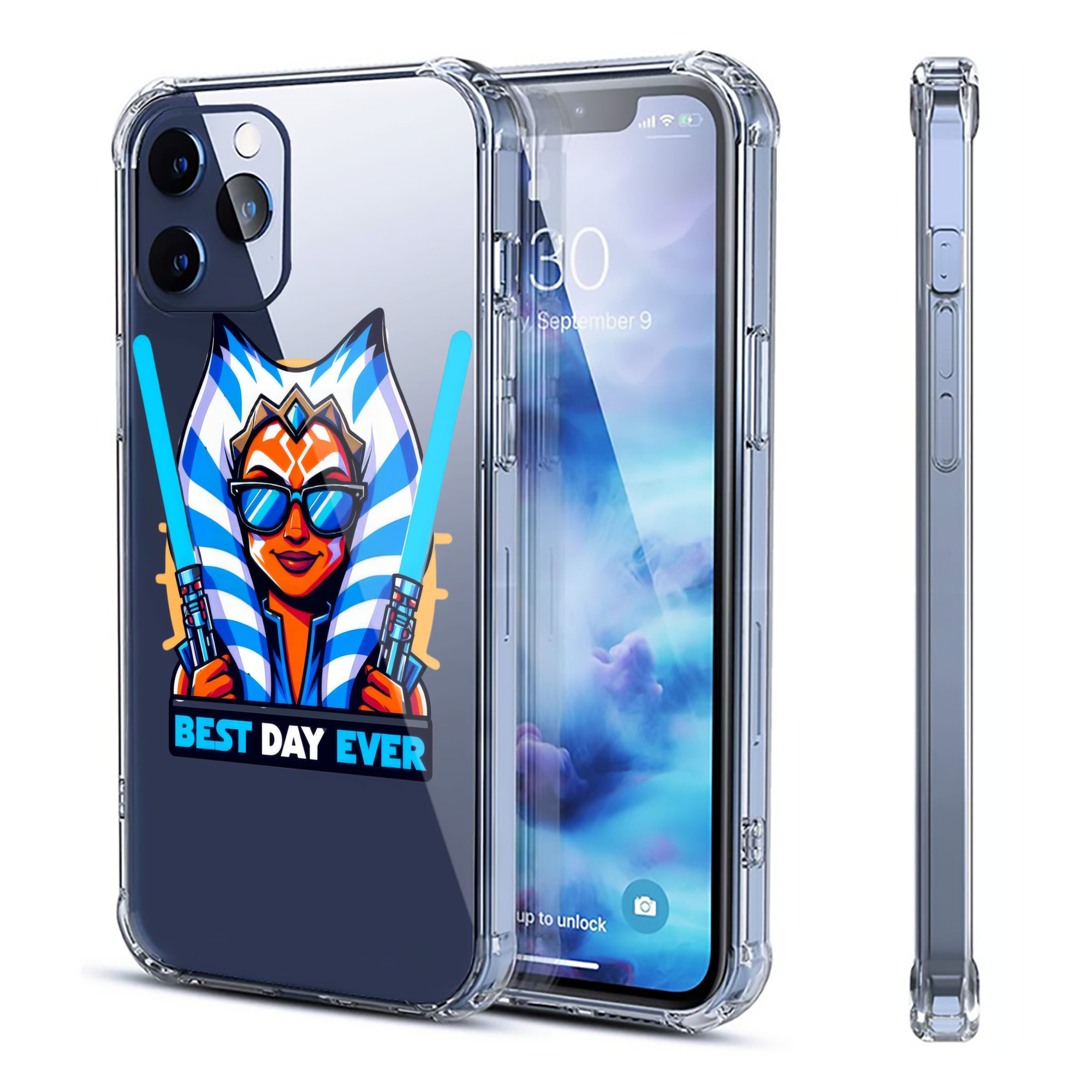 （画像用） スター・ウォーズ Star Wars 【iPhone 12シリーズ対応】透明スマホケース（クリアソフトケース）
